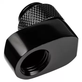 Jungtis Alphacool 17601 — žalvarinė kompiuterio aušinimo sistemos jungtis, juoda, 1 vnt.
