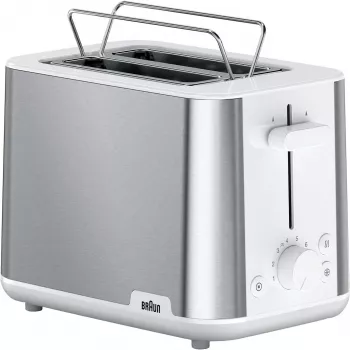 Braun HT 1510 2 riekelių skrudintuvas 900 W Nerūdijantis plienas, Balta