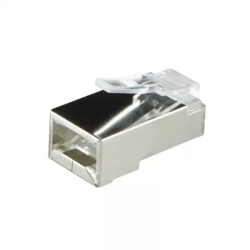 RJ45 kištukas Cat.6 ekranuotas LogiLink MP0022 juodas permatomas (100 vnt.)