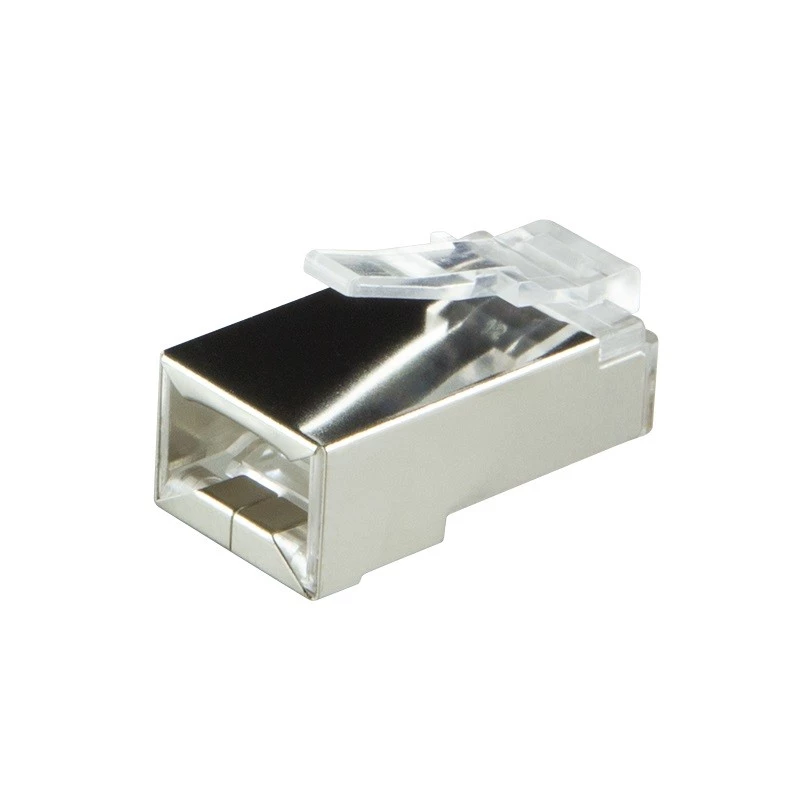RJ45 kištukas Cat.6 ekranuotas LogiLink MP0022 juodas permatomas (100 vnt.)