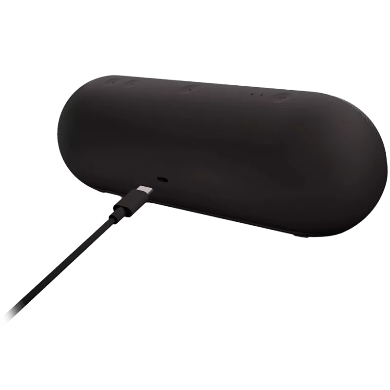Nešiojamas Bluetooth garsiakalbis Beats Pill, vandeniui atsparus, matinė juoda