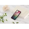 Dėklas iKins Samsung Galaxy S20+ — vandens gėlių raštas, juodas