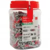fischer sieninis kaištis DUOPOWER 10x50 BigBox šviesiai pilkas/raudonas 210 vnt. užsandarinama dėžė (570550)