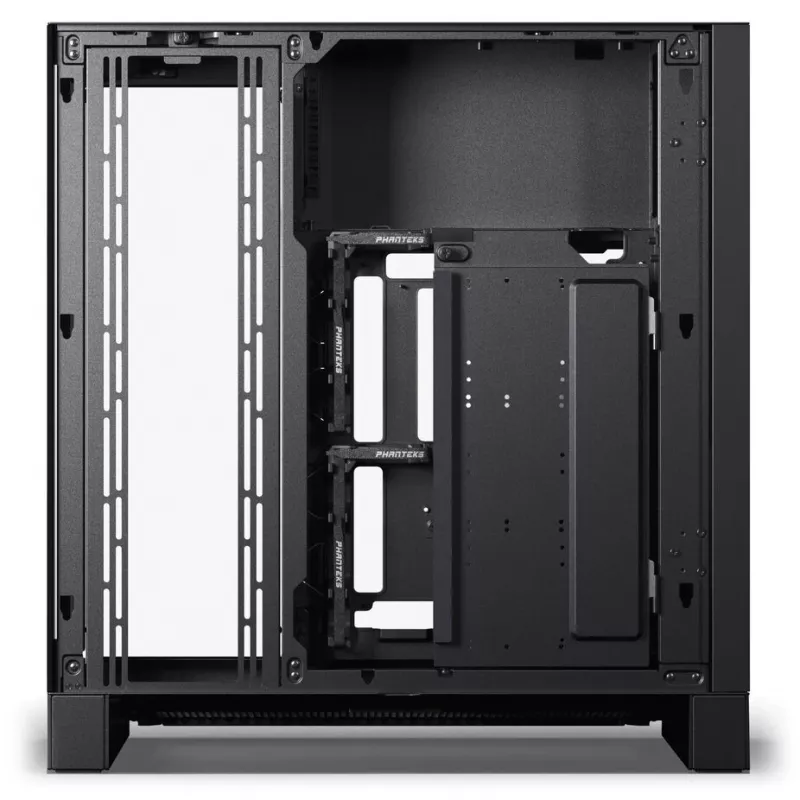 PHANTEKS NV-Series NV9 MK2 PC korpusas, EATX, DRGB, grūdintas stiklas - juodas su M25 Gen2 PWM D-RGB 3 vnt. ventiliatorių rinkiniu - Reverse Blade, 140mm, juodas + DRG