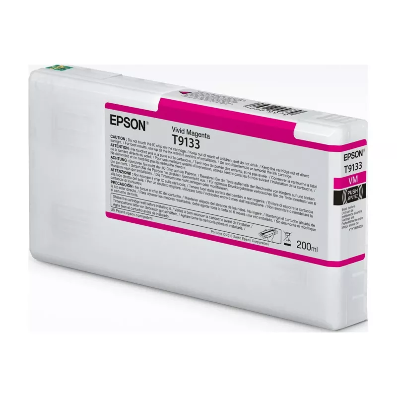 Kasetė rašalinė Epson T91330N Vivid Magenta – Originali Epson T91330N, ryškiai purpurinė