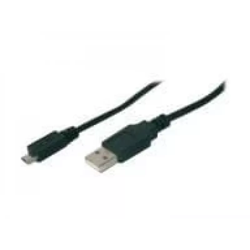 Assmann USB 2.0 jungiamasis laidas, tipas A – micro B, vyriški kištukai, 3,0 m, juodas (AK-300110-030-S)