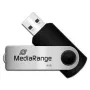 MediaRange MR908NTRL USB atmintukas 8 GB USB Type-A 2.0 Juodas - Sidabrinis (MR908NTRL)