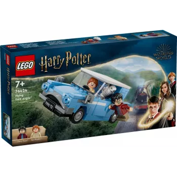 LEGO Harry Potter Skraidantis Ford Anglia automobilis – Statomas modelis su Roniu Visiniu ir Hedviga