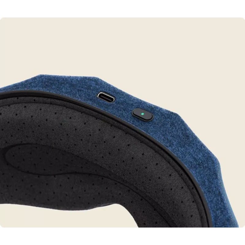 Therabody SleepMask masažuoklis veidui juoda, mėlyna