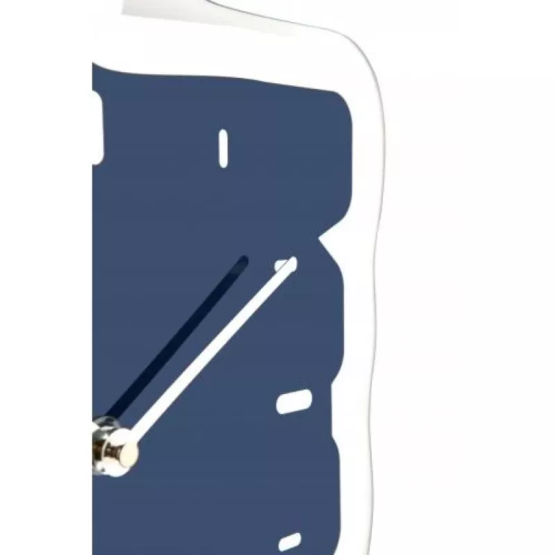 NeXtime laikrodis 3072bl Thumbs up, 40,5x41,5 cm, sieninis, mėlynas/sidabrinis