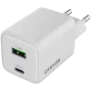 Canyon CU45AC 45W universalus baltas greitasis sieninis kroviklis su USB-C ir USB-A