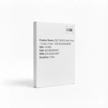 ESET NOD32 Anti-Virus - 5 vartotojų, 2 metai - ESD atsisiuntimas