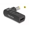 Adapteris DeLOCK USB Type-C moteriškas į HP 4,8 x 1,7 mm vyriškas 90° kampu