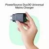 Green Cell PowerSource Solo30 30W Juodas – USB-C vieno prievado įkroviklis