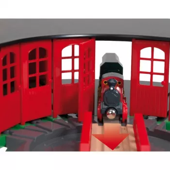 BRIO RAILWAY Pasaulinė didžioji lokomotyvų depas 33736