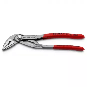 Vandentiekio replės Knipex Cobra ES 87 51 180 SB – reguliuojamas žiaunų plotis 0–45 mm