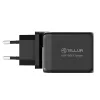 Sieninis įkroviklis Tellur TLL151451 65W, 3 prievadai (2x USB-C, 1x USB-A)