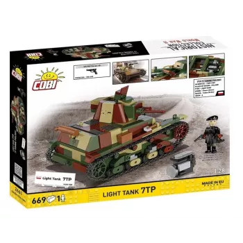 Cobi Konstrukciniai Blokeliai Lengvasis Tankas 7TP, 669 dalių, COBI-2661