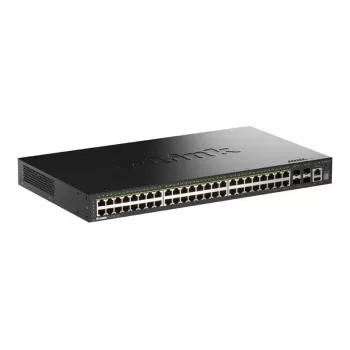 D-Link 52 prievadų valdomas PoE+ jungiklis su 4 x 10G SFP+ prievadais