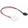 Delock maitinimo laidas Molex 4 kištukas į Slim SATA 6 lizdą 24 cm