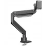 ONKRON G130-B sukamas ir palenkiamas stalo laikiklis 17-57 colių monitoriams, iki 27 kg, juodos spalvos