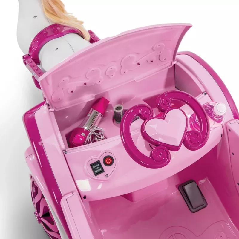 Huffy Electric Disney Princess vežimas su arkliuku 6 V rožinis
