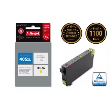 Activejet AE-405YNX rašalas (Epson 405XL C13T05H44010 pakaitalas; Supreme; 18 ml; geltona)
