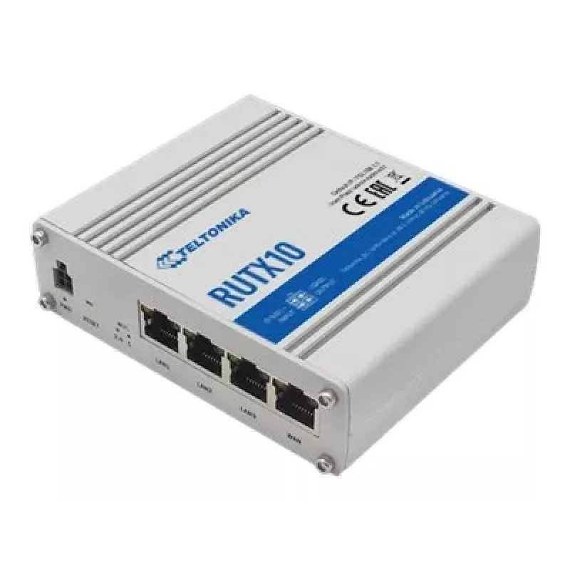 Belaidis maršrutizatorius Teltonika RUTX10 Gigabit Ethernet Dviejų juostų (2,4 GHz / 5 GHz) Baltas