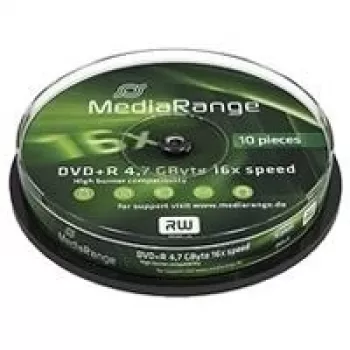 MediaRange MR453 - 10 vnt. DVD+R diskų, 4,7GB (120 min.), 16x, ant veleno