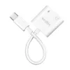LogiLink USB-C garso adapteris USB-C/M į 2x USB-C/F 60W PD baltas