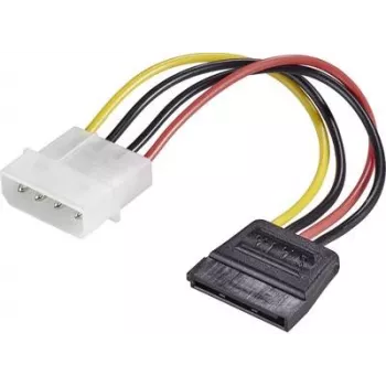 Maitinimo adapteris Renkforce RF-4174632 1× IDE 4 kontaktų į 1× SATA 15 kontaktų kabelis 0,15 m