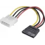 Maitinimo adapteris Renkforce RF-4174632 1× IDE 4 kontaktų į 1× SATA 15 kontaktų kabelis 0,15 m