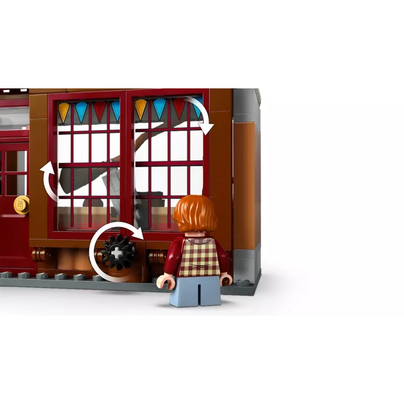 LEGO Harry Potter 76452 „Quidditch“ reikmenų ledų kavinės mini statinys, 795 dalių, 6 minifigūrėlės, nuo 8 metų