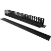 Kabelių dėžutė Alantec PK008 sieninis organizatorius 1U juoda metalas/plastikas