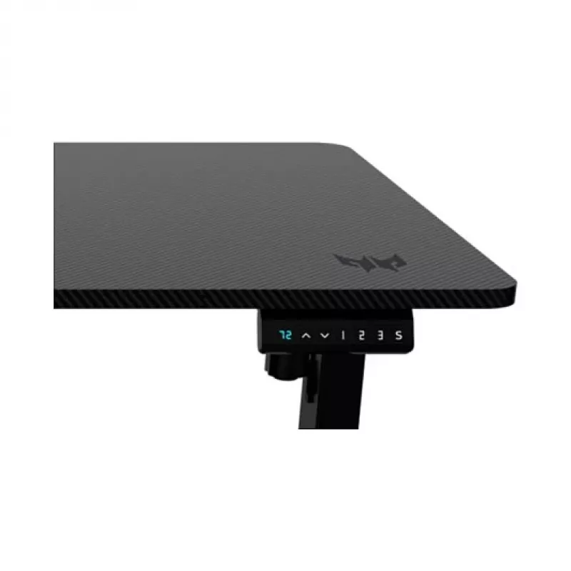 Gaming stalas Acer Predator NEXUS juodas – tiesus stalas, medinis stalviršis 1500×680 mm, geležinis rėmas, maitinimas AC