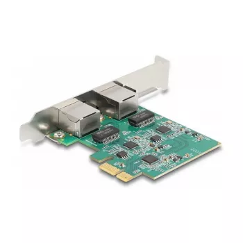 DeLOCK PCI Express x1 kortelė 2 x RJ45 2.5 Gigabit LAN RTL8125 laidinis eternetas