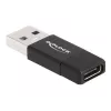 DeLOCK 60001 USB A į USB C adapteris, juodas