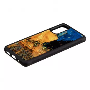 Apsauginis dėklas iKins Samsung Galaxy S20 juodas Cafe Terrace dizainas