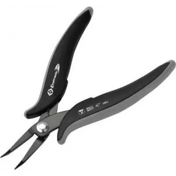 Antistatiniai pincetai c.k tools T3892 45° lenkti 152 mm