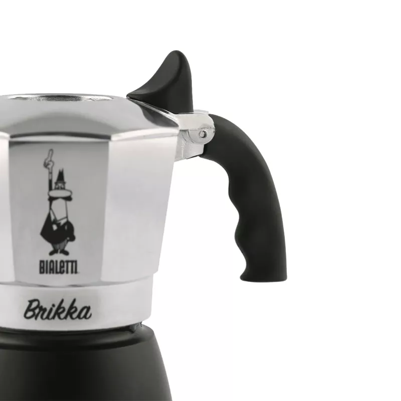 Kavos virimo aparatas Bialetti Brikka 0,17 L – puodinis espreso viriklis, 4 puodeliams, aliuminis, ne indukcinis