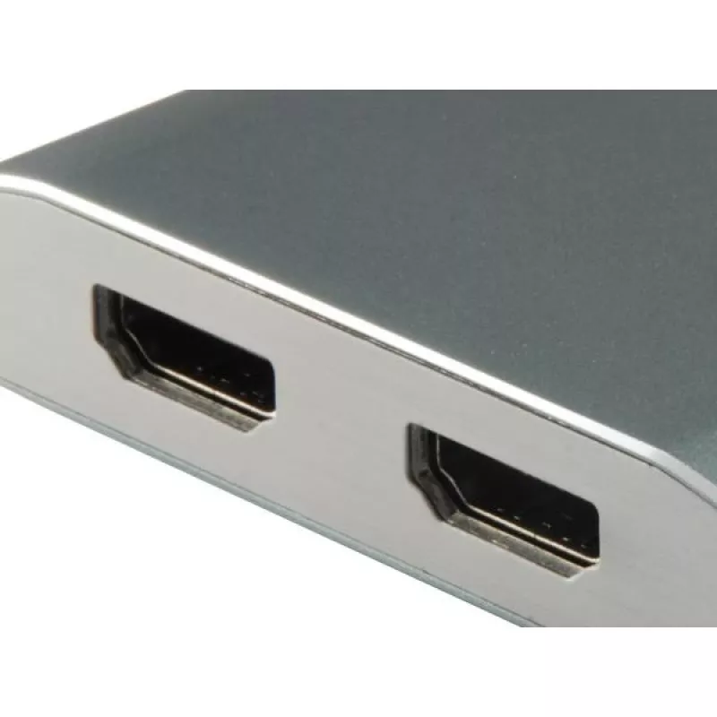 Equip USB Type-C į 2x HDMI adapteris, 3.2 Gen 1, USB-C, HDMI išvestis, 4096 x 2160 pikselių