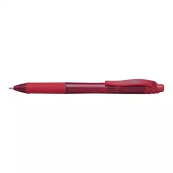 Ištraukiamas rašiklis su segtuku Pentel Energel X 1.0 Raudona