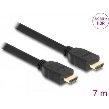 DeLOCK HDMI laidas 48 Gbps 8K 60 Hz juodas 7 m
