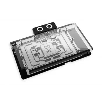Alphacool 10269 galinė plokštė – akrilas, aliuminis, chromuotas varis, nailonas, juoda, 155,5x235,9x34 mm