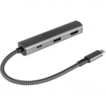 USB Type-C centrinis įrenginys Alcasa HUB-C002A 5000 Mbit/s HDMI USB 3.0