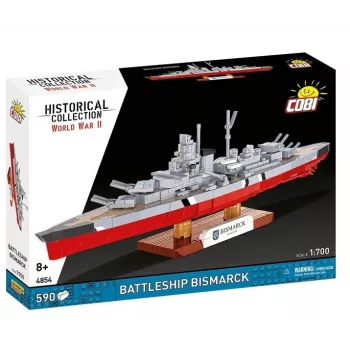 Konstruktorius Cobi mūšio laivas Bismarck modelis, 590 detalių