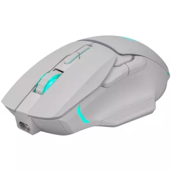 Belaidė pelė DEFENDER Stix GM-009 RF – optinė 3200 DPI, 6 mygtukai, abipusė, USB RF, maitinama baterija, balta