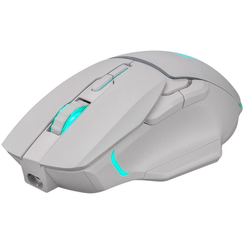 Belaidė pelė DEFENDER Stix GM-009 RF – optinė 3200 DPI, 6 mygtukai, abipusė, USB RF, maitinama baterija, balta