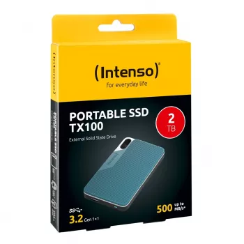 SSD diskas Intenso 2TB nešiojamas USB Type-C 3.2 Gen 1