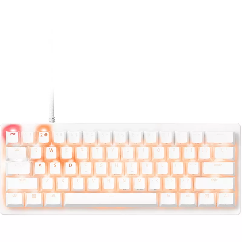 Razer Huntsman V3 Pro Mini - Baltas - Vokiškas išdėstymas P - Klaviatūra - optinė (RZ03-04992000-R3G1)